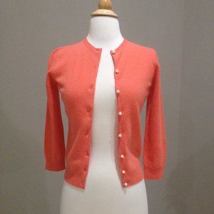 NWOT Moda International pure cashmere cardigan with pearl buttons